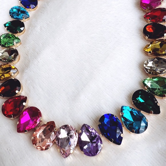 Rainbow Statement Necklace - Picture 6 of 9